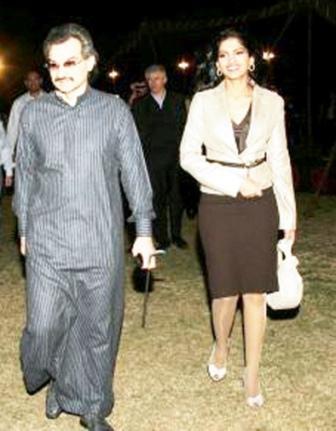 أميرة الطويل برفقة زوجها الوليد بن طلال